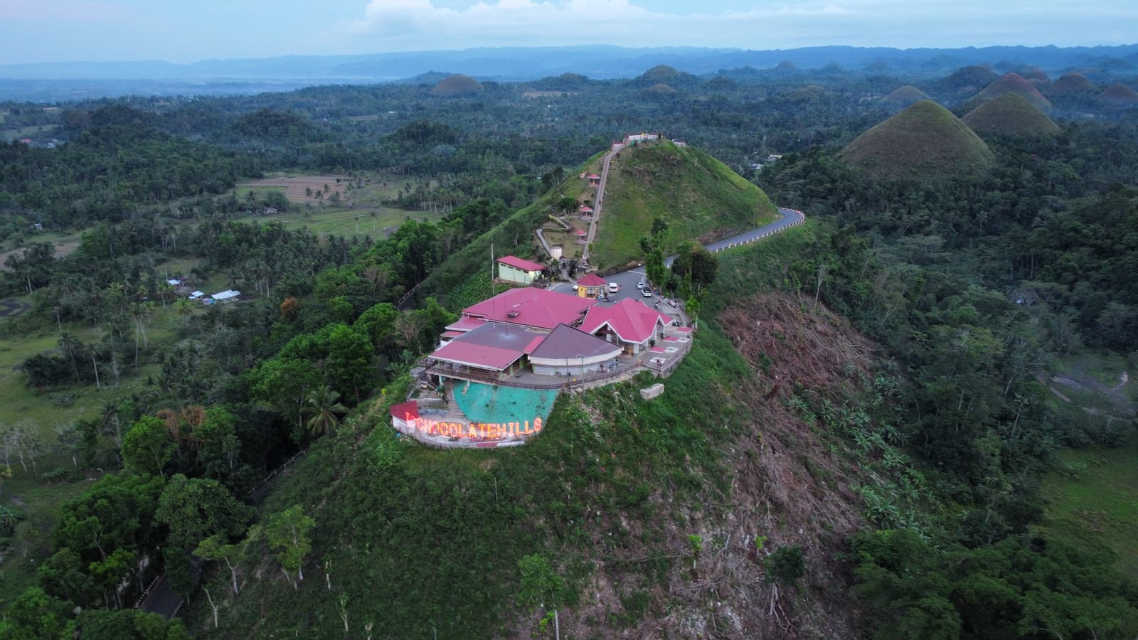Chocolate Hills Complex photo 2 — cone-shaped limestone hills and viewing deck, Carmen Bohol, Philippines